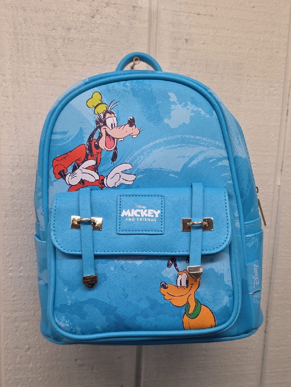 Disney Kids Goofy & Pluto Mini Backpack in Bright Blue